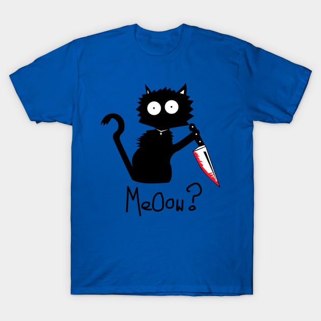 Meow? Spoopy T-Shirt by KimonoKat